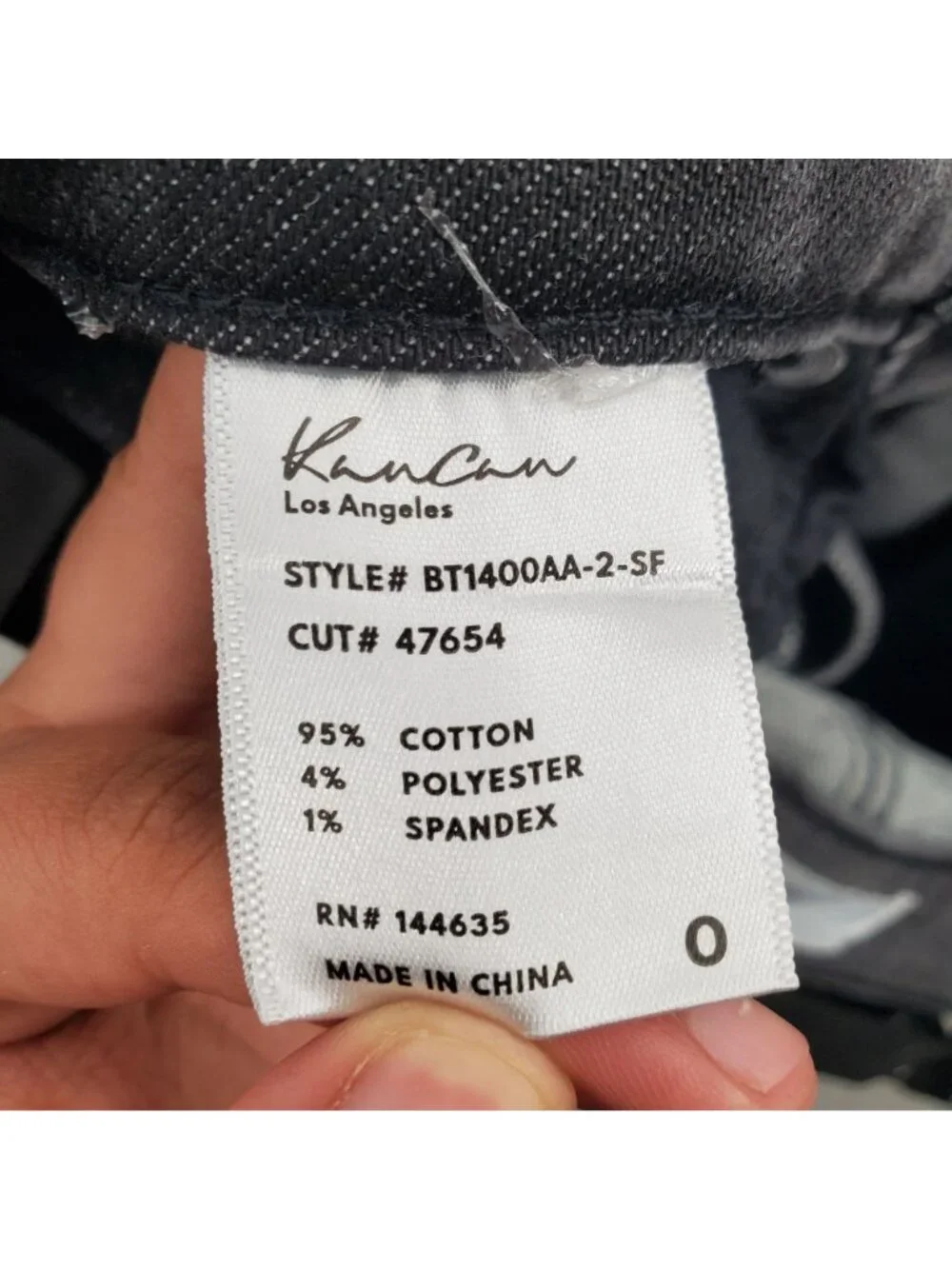 KanCan Nyla Mid Rise Baby Boot Jeans Denim Pants Women Size 0 NWT FLAW